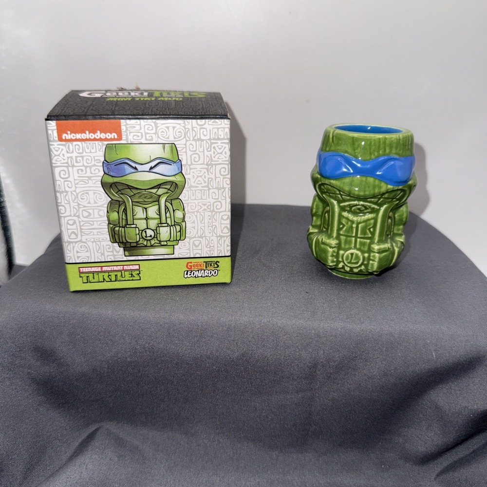 Geeki Tikis Teenage Mutant Ninja Turtles LEONARDO Mini Tiki Mug Loot Crate LEO
